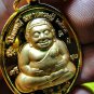 6898-THAI REAL AMULET ER-GER-FONG MEDEL GAMBLING RID DEBT LP KEY GOLD PLATED 18K