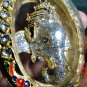 6092-THAI REAL AMULET PIKANET ELEPHANT HEAD LP PERN 24K GOLD PENDANT DIAMOND ASH