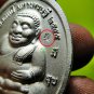 6897-THAI REAL AMULET ER-GER-FONG MEDEL GAMBLING MONEY RICH LP KEY SILVER PLATED