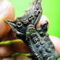 9806-REAL THAI BRONZE AMULET FIGHTING FISH BITE MONEY ATTRACT RICH POWER LP NOUM