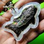 9806-REAL THAI BRONZE AMULET FIGHTING FISH BITE MONEY ATTRACT RICH POWER LP NOUM