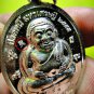 6939-THAI REAL AMULET ER-GER-FONG MEDEL GAMBLING MONEY RICH LP KEY SILVER PAINT