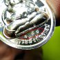 6939-THAI REAL AMULET ER-GER-FONG MEDEL GAMBLING MONEY RICH LP KEY SILVER PAINT
