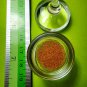 0117-REAL AMULET THAI SARIRA RELIC HOLY SACRED NATURE CRYSTAL BEAD STUPA ORANGE