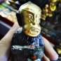 8141-HOLY GOLD FACE MONKEY SIHU-HATA KUBA SUBIN AMULET THAI GAMBLING RICH REAL