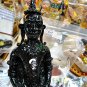 8986-THAI REAL AMULET STATUE NGUNG KHMER GAMBLING ATTRACT LUCK RICH AC KOM BLACK