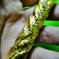 9572-REAL THAI AMULET BIG INGOT TAKUD EMPEROR POWER WEAVE BELT LP KALONG GOLD