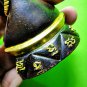7335-THAI REAL AMULET NGUNG RED GEMS EYE MONKEY GAMBLING LUCK LP NEAN BLACK GOLD