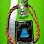 8921-THAI REAL TRIANGEL AMULET MONK GROUP BANGKLAN MASS BLESSING LP NGERN ALLOY