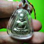 8921-THAI REAL TRIANGEL AMULET MONK GROUP BANGKLAN MASS BLESSING LP NGERN ALLOY