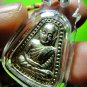 8921-THAI REAL TRIANGEL AMULET MONK GROUP BANGKLAN MASS BLESSING LP NGERN ALLOY
