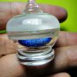 6895-REAL AMULET THAI SARIRA RELIC STONE HOLY SACRED BEAD STUPA DEEP NAVY BLUE