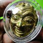 9979-JAW-NGOE RICHLY POWER BRONZE MASK HERMIT AMULET THAI REAL LP DENG (SEDTI)