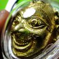 9979-JAW-NGOE RICHLY POWER BRONZE MASK HERMIT AMULET THAI REAL LP DENG (SEDTI)