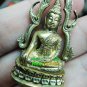 6476-THAI REAL AMULET CHINNARAJ BRONZE HAND CARVE 108 MONK MASS BLESSING WAT NOK