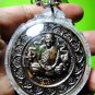 9368-REAL AMULET THAI WHEEL MEDAL PHA-NARAI GOD OF WISTFUL MIND 8 ARMS LP AUNT