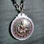 9368-REAL AMULET THAI WHEEL MEDAL PHA-NARAI GOD OF WISTFUL MIND 8 ARMS LP AUNT
