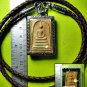 8178-SOMDEJ OLD CLAY SUCCESSFUL RICH WEALTH TABLET AMULET THAI CHARM REAL LP UPP