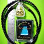 8920-THAI REAL TRIANGEL AMULET MONK GROUP BANGKLAN MASS BLESSING LP NGERN BRONZE