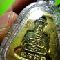 8920-THAI REAL TRIANGEL AMULET MONK GROUP BANGKLAN MASS BLESSING LP NGERN BRONZE
