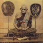 8920-THAI REAL TRIANGEL AMULET MONK GROUP BANGKLAN MASS BLESSING LP NGERN BRONZE