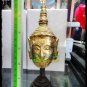 9579-REAL THAI AMULET HEAD PHALUCK FACE MASTER EDITION GOLD 18K PLATED LP KALONG
