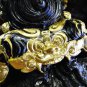 6277-THAI REAL AMULET RAHU BUCHA BLACK GOLD BRONZE STATUE LUCKY LP KLOY 19 MONK