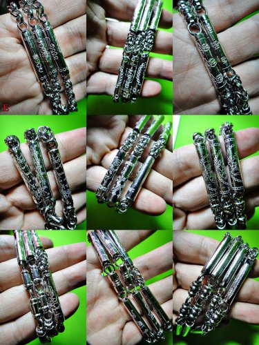 NECKLACE STAINLESS YHAN HOLY HOOK HANGING WEARING CHAIN THAI AMULET TAKUD STEEL