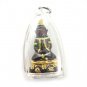 7338-THAI REAL AMULET NGUNG RED GEMS EYE MONKEY GAMBLING NEN LP NAEN 2011 GOLD