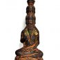 6520-HOME DECORATION ANCIENT CLAY STATUE LERSRI 9FACE FRIGURE ANCHORITE HERMIT