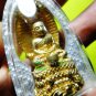7093-THAI REAL AMULET PENDANT RICHLY WEALTH GOD NAGA PROTECTION LP NAEN GOLD NEN