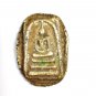 6207-OLD THAI AMULET ANCIENT MONK SOMDEJ WATRAKANG OVAL EDGE NON CUT 3 ROW SEAT