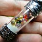 9485-REAL AMULET THAI HOLY LEKLAI NAGA EYE GEMS STONE SET 9 COLOR PENDAN MONK