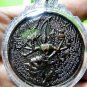 9368-REAL AMULET THAI WHEEL MEDAL NARAI GOD FULFILL WISTFUL MIND 8 ARMS LP AUNT