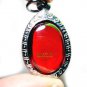 0407-REAL NATURAL GEMS HOLY STONE NAGA EYE POWER LEKLAI THAI AMULET BLOOD RED