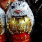 6458-THAI REAL AMULET BRONZE STATUE WHITE TIGER BALL HANDMADE POWERFUL LP PERN