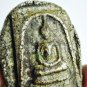 9037-OLD THAI AMULET ANCIENT MONK SOMDEJ WATRAKANG OVAL EDGE NON CUT MEDITATION