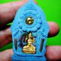 6988-THAI AMULET KHUN-PAEN GUMAN LEKLAI GEMS STONE 61 MONK WATPALAYLAI BLUE BIG