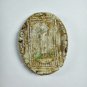 8542-OLD THAI AMULET ANCIENT MONK SOMDEJ WATRAKANG OVAL EDGE NON CUT STANDING