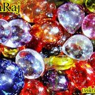 0148-DIVINE BLESS GEMS STONE NAGA EYE THAI AMULET LEKLAI ORANGE HEART MONK BLESS