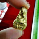 0101-THAI NATURAL SHAPE LEKLAI SUWANRACHA AMULET MONK TUAD LP SOMPORN SHINE PURE