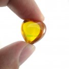 0160-REAL AMULET NAGA EYE DIVINE GEMS CAVE STONE LEKLAI YELLOW HEART RICH GAMBLE