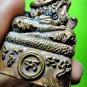 2306-THAI REAL AMULET NGUNG GAMBLE ALIEN FACE SNAKE COBRA AC KOM TAKUD COPPER