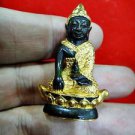 ก SMALL OLD THAI BUDDHA FRIGURE AMULET MEDITATION PHA-KRING WAT SUTAD BOAT SEAT