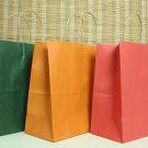 Soli color printed kraft paper bag size 33*25*12CM  10pcs/pack