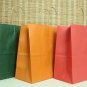 Soli color printed kraft paper bag size 33*25*12CM  10pcs/pack
