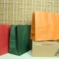 Soli color printed kraft paper bag size 33*25*12CM  10pcs/pack