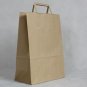 Flat handle Stripe kraft paper bag size  33*25*12CM  10pcs/pack