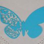 120pcs12pcs/pack Laser Cutting Butterfly Place Card,PCB-09 White Butterfly wedding place cards