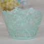 Laser cutting Butterfly Cupcake Wrappers blue color, 300pcs/lot Free shipping